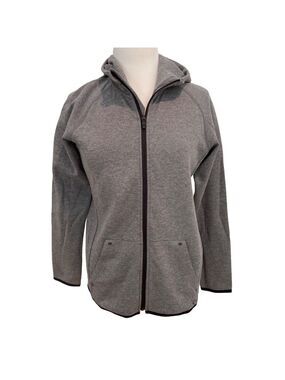 GapFit Gray Unisex Zip-Up Hoodie Jacket With Pockets - Size XXL youth or small